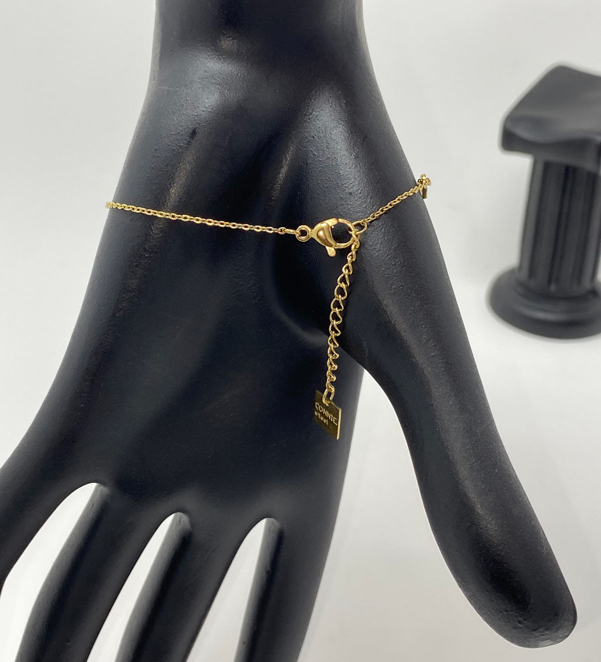 Gold Plated Heart Set Chain Bracelet 1