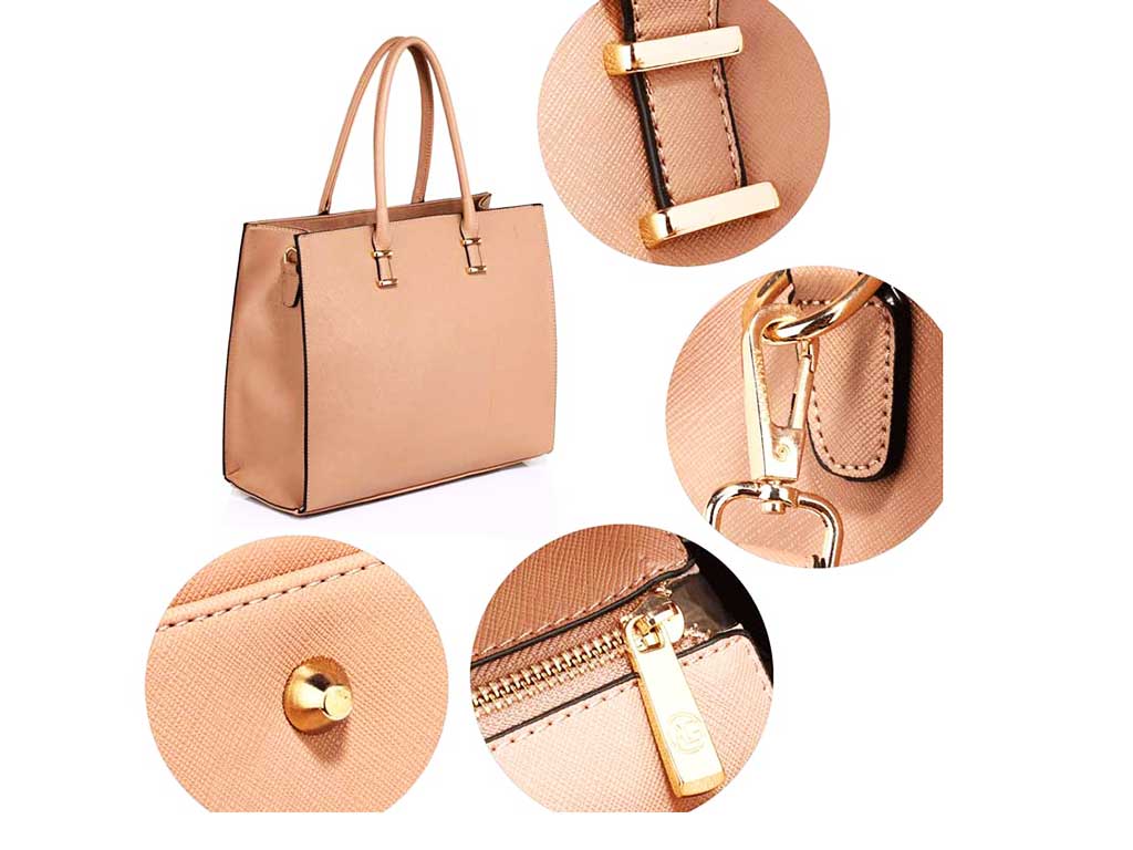 Spacious Fashion Tote Bag in Brown 1