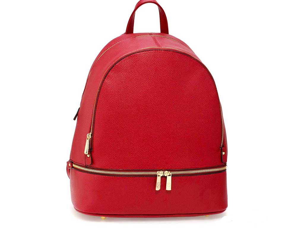 Trendy Red Rucksack with Spacious Interior
