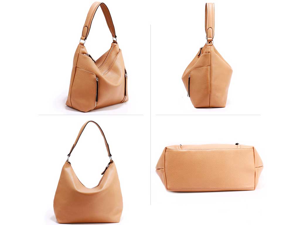 Elegant Voluminous Handbag in Light Brown 1