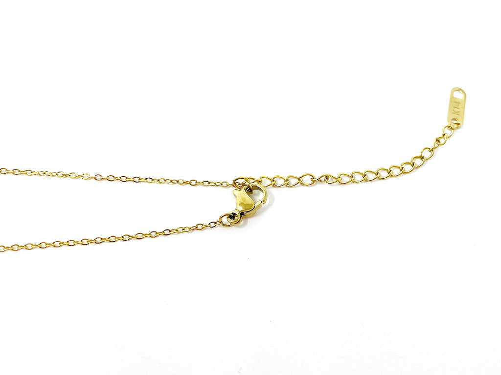 Bent Arrow Pendant Necklace in Gold 2